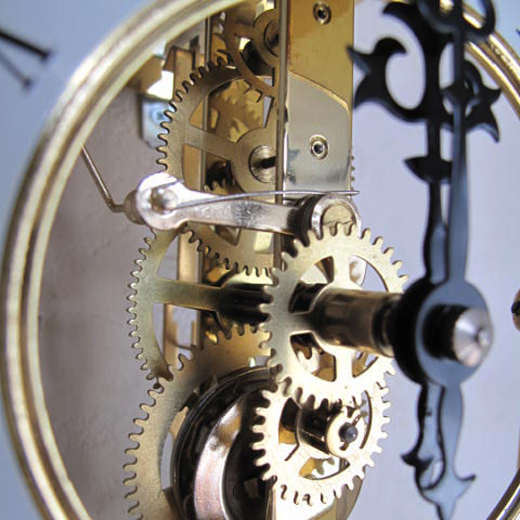 掛け時計｜AMS 掛け時計 機械式 機械式振り子時計 アナログ ゴールド