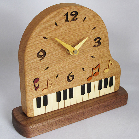 置き時計｜寄せ木置き時計 ピアノ (PK-PK-1) なら掛け時計専門販売サイト