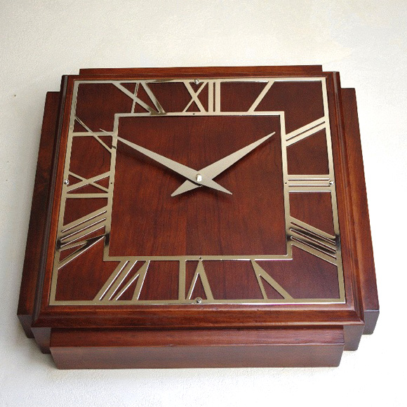 掛け時計｜ロジャーラッセル(Roger Lascelles)製 木製掛け時計 レトロ