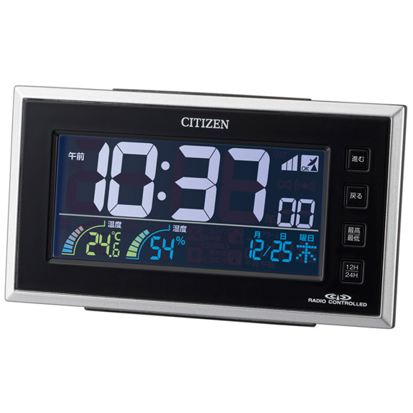 置き時計｜シチズン CITIZEN 置き時計 デジタル 温湿度 パルデジット 