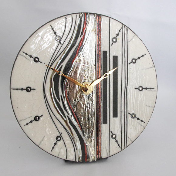 4年保証』 Thun トゥン イタリア製 陶器掛け時計 掛時計/柱時計 