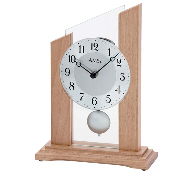置き時計｜AMS 置き時計 振り子時計 置時計 ガラス ウッド ドイツ製