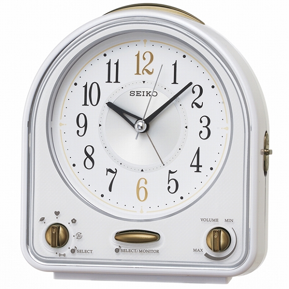 置き時計｜セイコー(SEIKO) 目覚まし時計 置き時計 QM747W アナログ 
