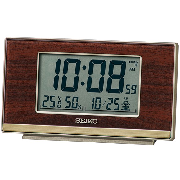 置き時計｜セイコー(SEIKO) 目覚まし時計 電波時計 デジタル 温度計 