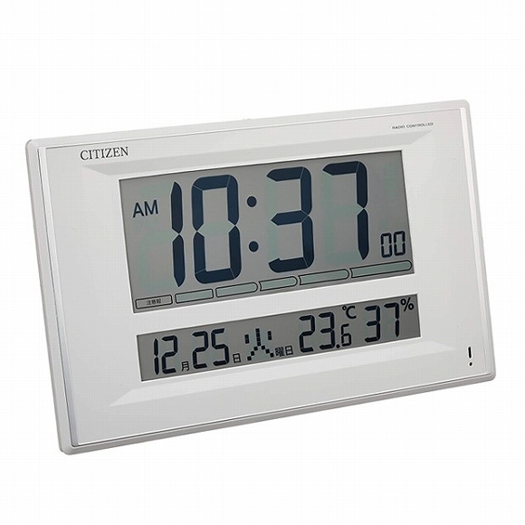 掛け時計｜シチズン (CITIZEN) 掛け時計 掛置兼用 超薄型デジタル電波 