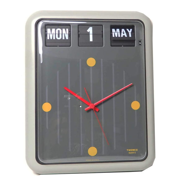 掛け時計｜TWEMCO トゥエンコ 掛け時計 パタパタ時計 カレンダー 
