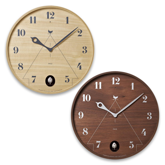 掛け時計｜Lemnos レムノス 木製 掛け時計 30cm アナログ カッコー時計 